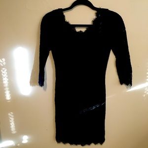 Blk Lace Dress DianevonFurstenburg sz 0